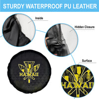 Aloha Hawaii Kahili Spare Tire Cover Kanaka Maoli With Kakau Pattern