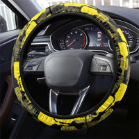 Aloha Hawaii Kahili Steering Wheel Cover Kanaka Maoli With Kakau Pattern