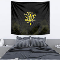 Aloha Hawaii Kahili Tapestry Kanaka Maoli With Kakau Pattern