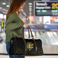 Aloha Hawaii Kahili Travel Bag Kanaka Maoli With Kakau Pattern