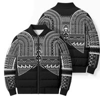 Philippines Igorot Tribal Inspired Bomber Puffer Jacket Black Version