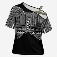 Philippines Igorot Tribal Inspired Cross Shoulder Shirt Black Version