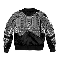 Philippines Igorot Tribal Inspired Sleeve Zip Bomber Jacket Black Version