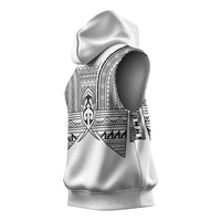 Philippines Igorot Tribal Inspired Sleeveless Hoodie White Version