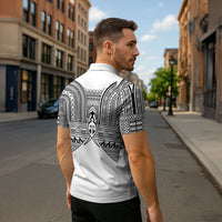 Philippines Igorot Tribal Inspired Zipper Polo Shirt White Version