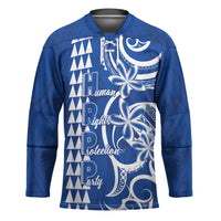 Samoa HRPP Party Hockey Jersey Polynesian Pattern - Polynesian Pride