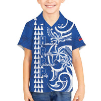 Samoa HRPP Party Kid Hawaiian Shirt Polynesian Pattern - Polynesian Pride