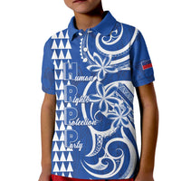 Samoa HRPP Party Kid Polo Shirt Polynesian Pattern - Polynesian Pride