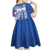 Samoa HRPP Party Kid Short Sleeve Dress Polynesian Pattern - Polynesian Pride