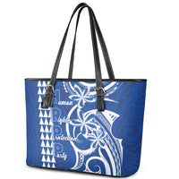 Samoa HRPP Party Leather Tote Bag Polynesian Pattern - Polynesian Pride