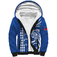 Samoa HRPP Party Sherpa Hoodie Polynesian Pattern - Polynesian Pride