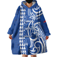Samoa HRPP Party Wearable Blanket Hoodie Polynesian Pattern - Polynesian Pride