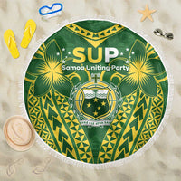 Samoa SUP Beach Blanket Samoan Coat Of Arms - Polynesian Pride
