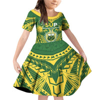 Samoa SUP Family Matching Off Shoulder Short Dress and Hawaiian Shirt Samoan Coat Of Arms - Polynesian Pride