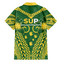 Samoa SUP Family Matching Puletasi and Hawaiian Shirt Samoan Coat Of Arms - Polynesian Pride