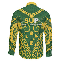 Samoa SUP Family Matching Short Sleeve Bodycon Dress and Hawaiian Shirt Samoan Coat Of Arms LT05 - Polynesian Pride