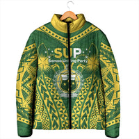 Samoa SUP Padded Jacket Samoan Coat Of Arms - Polynesian Pride