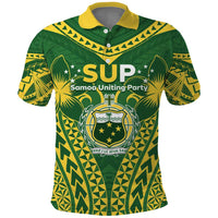 Samoa SUP Polo Shirt Samoan Coat Of Arms - Polynesian Pride