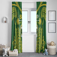 Samoa SUP Window Curtain Samoan Coat Of Arms - Polynesian Pride