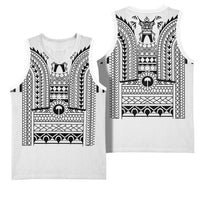 Philippines Igorot Tribal Art Tattoo White Basketball Jersey - Polynesian Pride