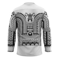 Philippines Igorot Tribal Art Tattoo White Hockey Jersey - Polynesian Pride