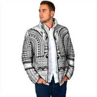 Philippines Igorot Tribal Art Tattoo White Padded Jacket - Polynesian Pride