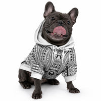 Philippines Igorot Tribal Art Tattoo White Pet Hoodie