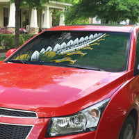 Rugby New Zealand And South Africa Auto Sun Shade Silver Fern With Springboks