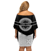 Personalized Fiji Obstacle Race 2023 Family Matching Off Shoulder Short Dress and Hawaiian Shirt Never Give Up LT05 - Polynesian Pride