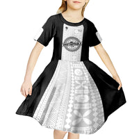 Personalized Fiji Obstacle Race 2023 Kid Short Sleeve Dress Never Give Up LT05 - Polynesian Pride