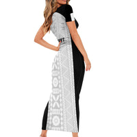 Personalized Fiji Obstacle Race 2023 Short Sleeve Bodycon Dress Never Give Up LT05 - Polynesian Pride