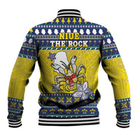 Niue The Rock Christmas Baseball Jacket Niuean Crab Monuina E Kilisimasi