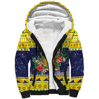 Tokelau Christmas Sherpa Hoodie Tokelauan Badge Manuia Te Kilihimahi