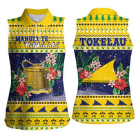 Tokelau Christmas Women Sleeveless Polo Shirt Tokelauan Badge Manuia Te Kilihimahi LT05 - Polynesian Pride