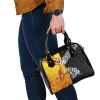 New Zealand And Papua New Guinea Rugby Custom Shoulder Handbag Maori Kiwi With Bird of Paradise