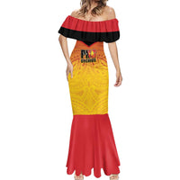 Papua New Guinea Rugby Custom Mermaid Dress Go Orchids Pacific Champions