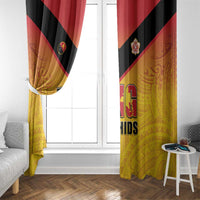 Papua New Guinea Rugby Window Curtain Go Orchids Pacific Champions