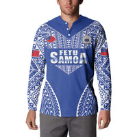 Fetu Samoa Rugby Custom Button Sweatshirt Go Champions