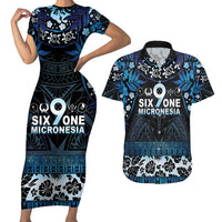 Micronesia FSM 691 Couples Matching Short Sleeve Bodycon Dress and Hawaiian Shirt Respect Culture
