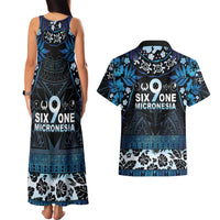 Micronesia FSM 691 Couples Matching Tank Maxi Dress and Hawaiian Shirt Respect Culture