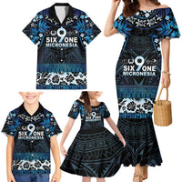 Micronesia FSM 691 Family Matching Mermaid Dress and Hawaiian Shirt Respect Culture