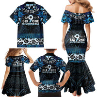 Micronesia FSM 691 Family Matching Mermaid Dress and Hawaiian Shirt Respect Culture