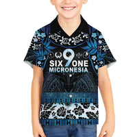 Micronesia FSM 691 Family Matching Off The Shoulder Long Sleeve Dress and Hawaiian Shirt Respect Culture