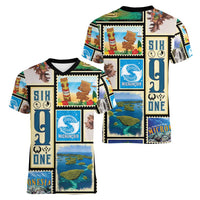 FSM Micronesia Culture Women V-Neck T-Shirt