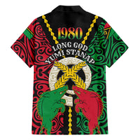 Vanuatu 46th Independence Day Family Matching Mermaid Dress and Hawaiian Shirt Long God Yumi Stanap Wild Boar LT05 - Polynesian Pride