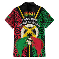 Vanuatu 46th Independence Day Family Matching Puletasi and Hawaiian Shirt Long God Yumi Stanap Wild Boar LT05 - Polynesian Pride