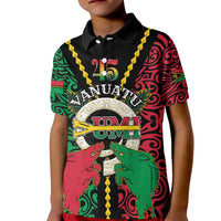 Vanuatu 45th Independence Day Kid Polo Shirt Long God Yumi Stanap Wild Boar LT05