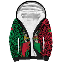 Vanuatu 45th Independence Day Sherpa Hoodie Long God Yumi Stanap Wild Boar LT05