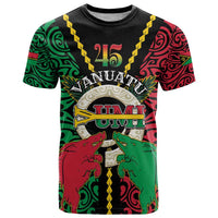 Vanuatu 45th Independence Day T Shirt Long God Yumi Stanap Wild Boar LT05