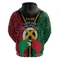 Vanuatu 45th Independence Day Zip Hoodie Long God Yumi Stanap Wild Boar LT05